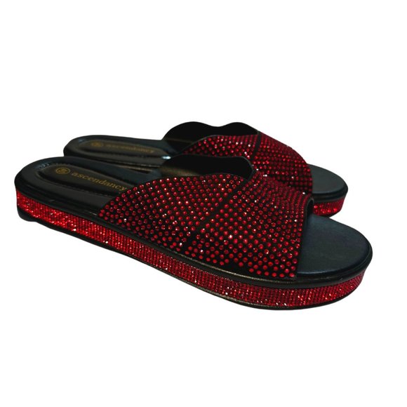 RED ROYAL SLIPPERS - Picture 1 of 1